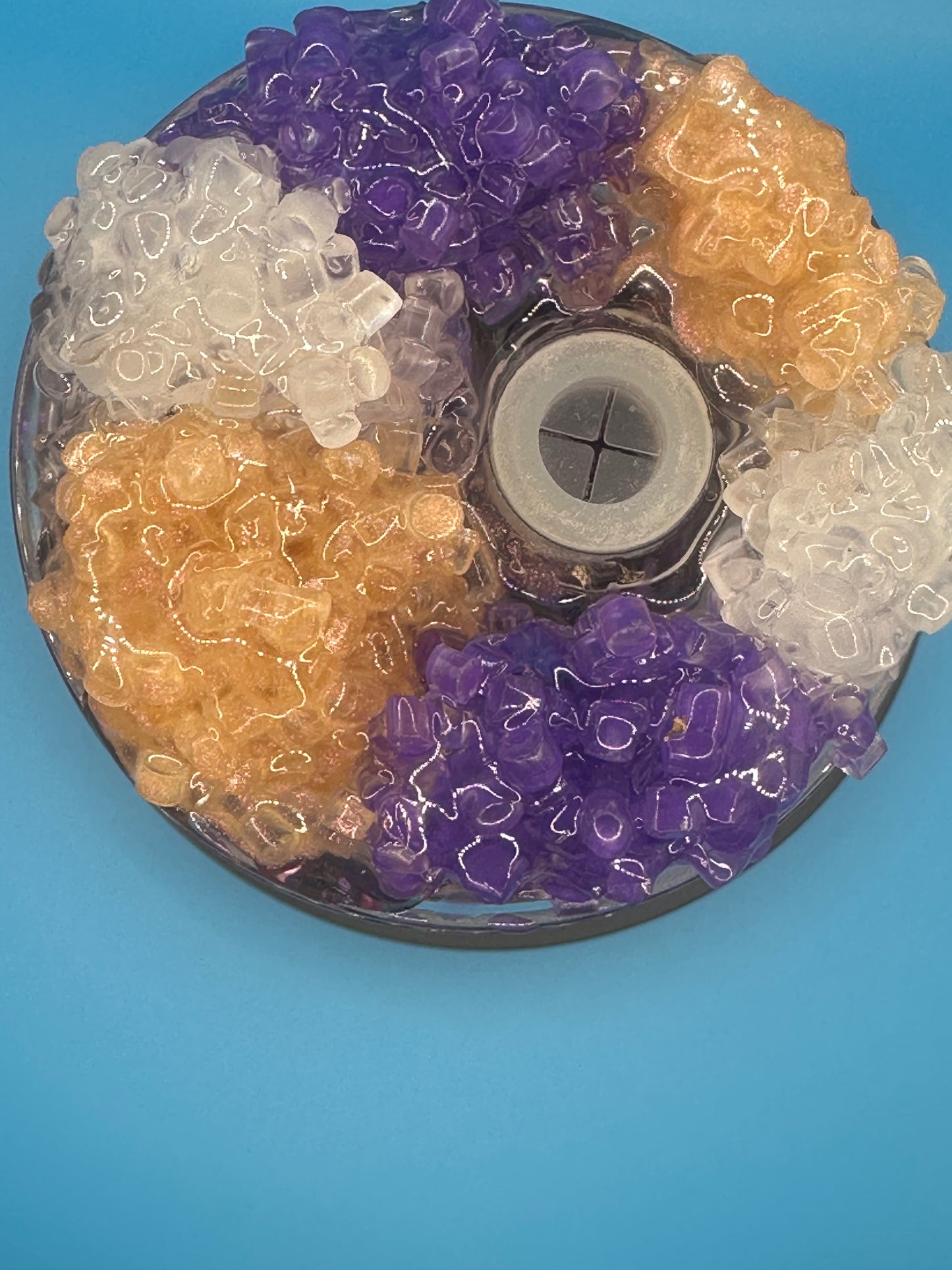 Pre-Made Purple Faith Based Theme 16oz Snow Globe - Acrylic