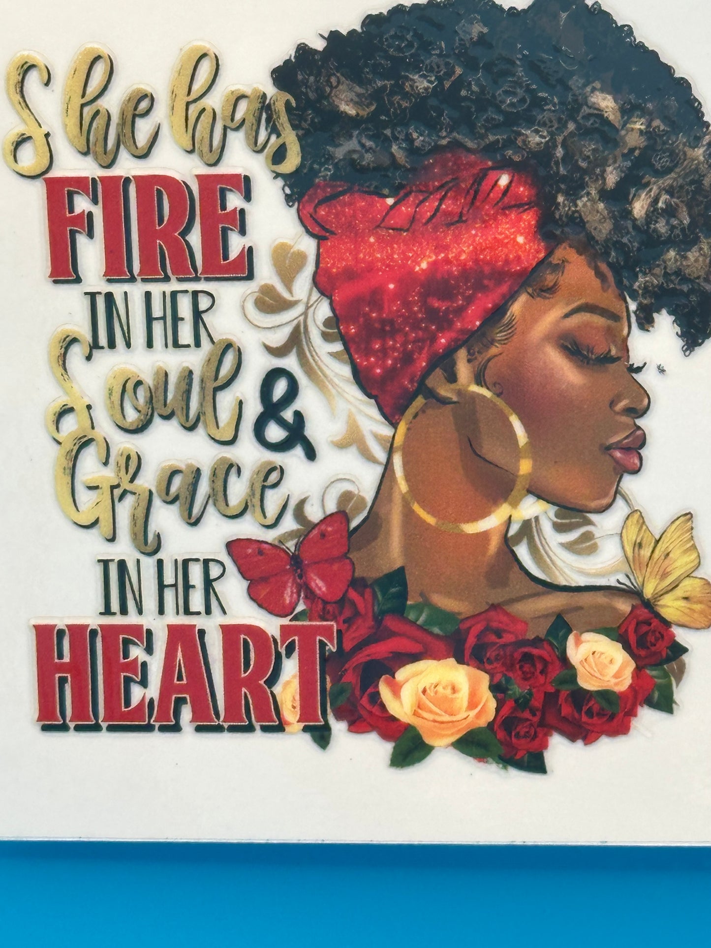 Black Girl Magic - She Has Fire Decal 1 Decal