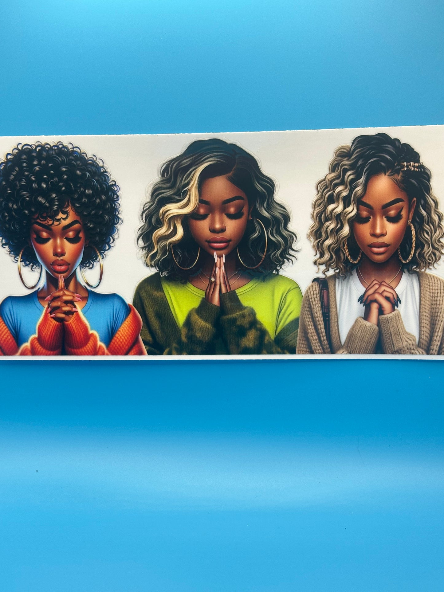 Black Girl Magic - Prayerful Woman 1 Decal