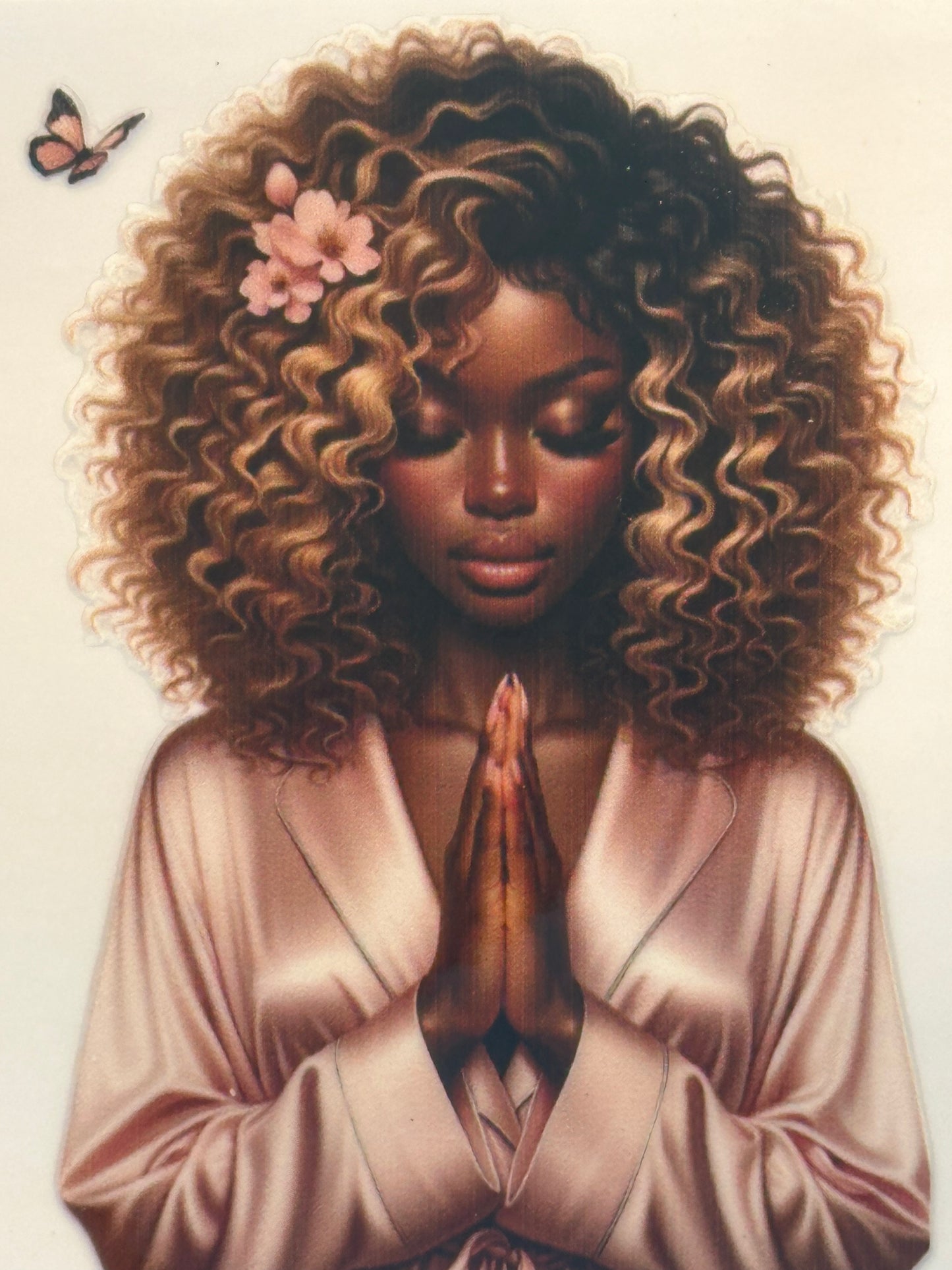 Black Girl Magic - Prayerful Lady 2 Decal