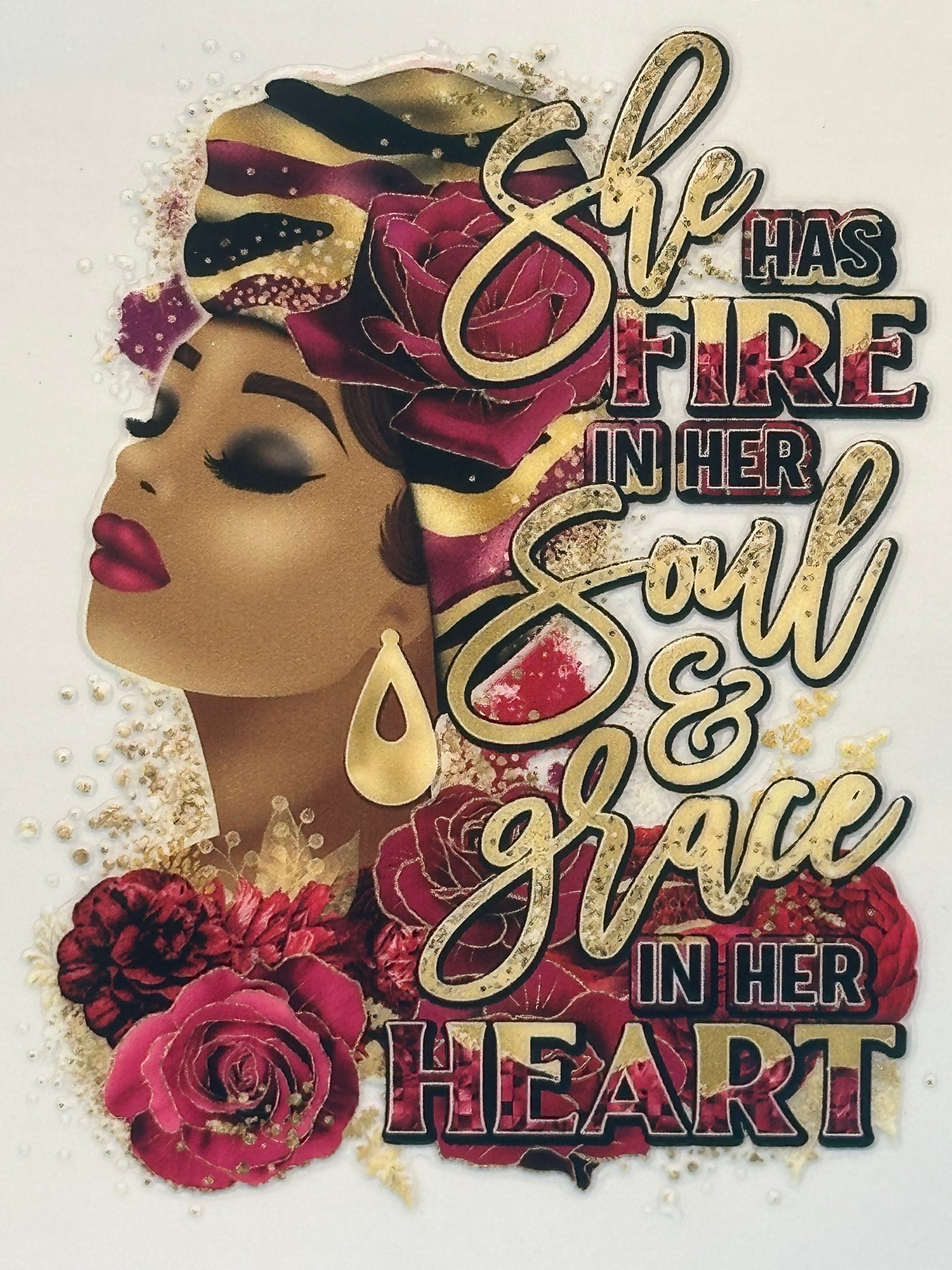 Black Girl Magic - She Has Fire Decal 2 Decal