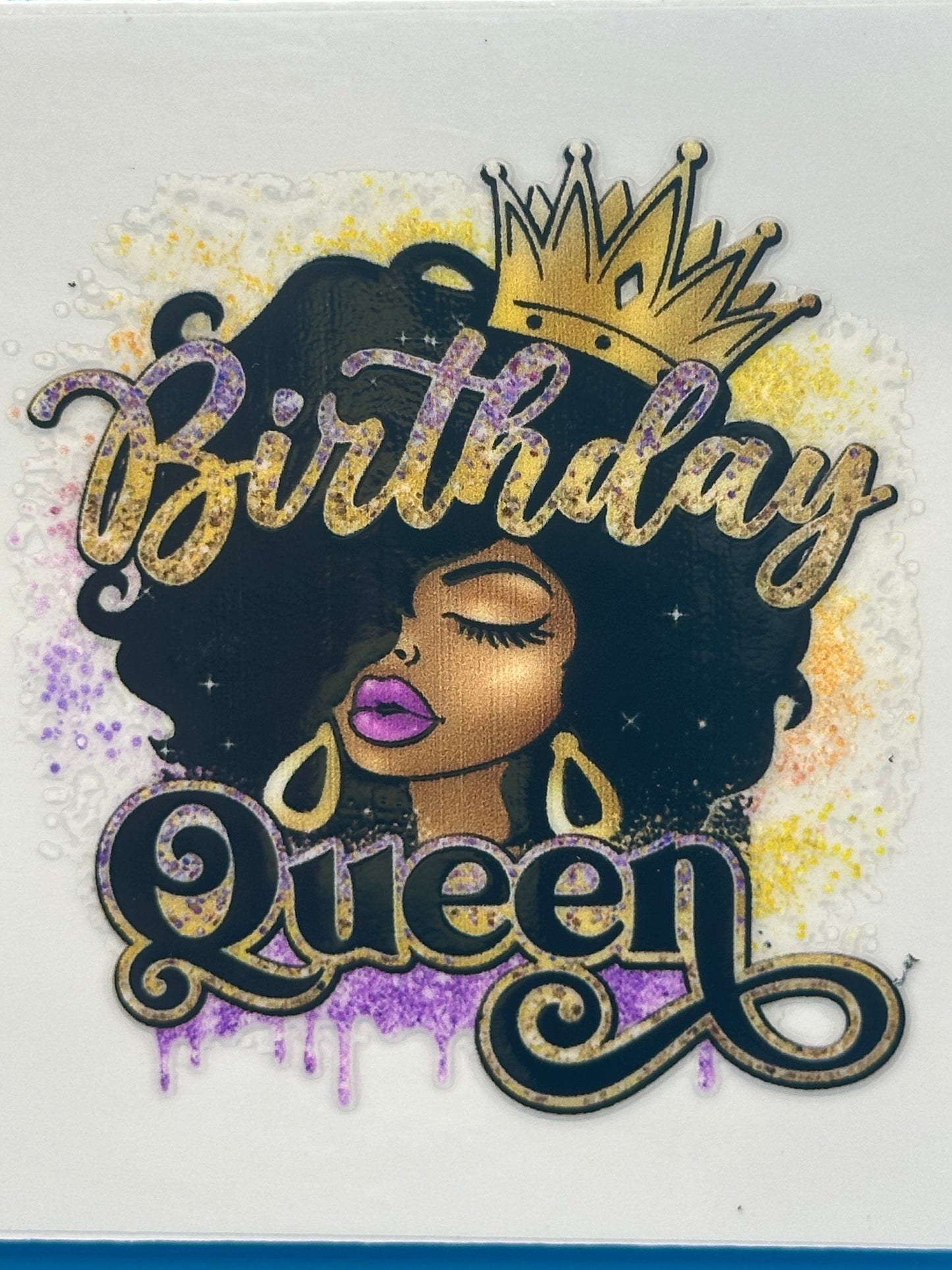 Black Girl Magic - Birthday Queen - Decal