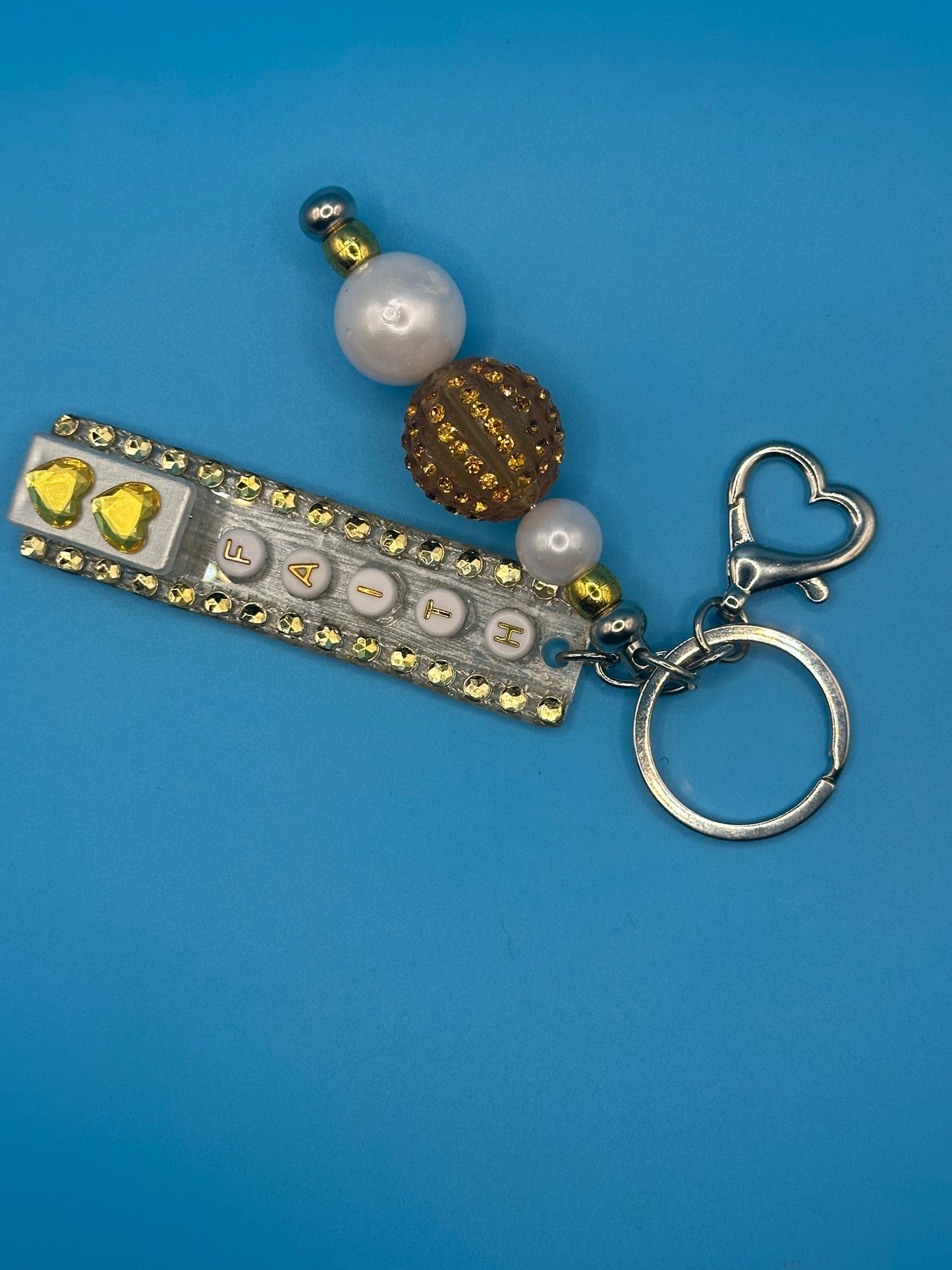 Beaded Card Grabber Keychain for Long Nails