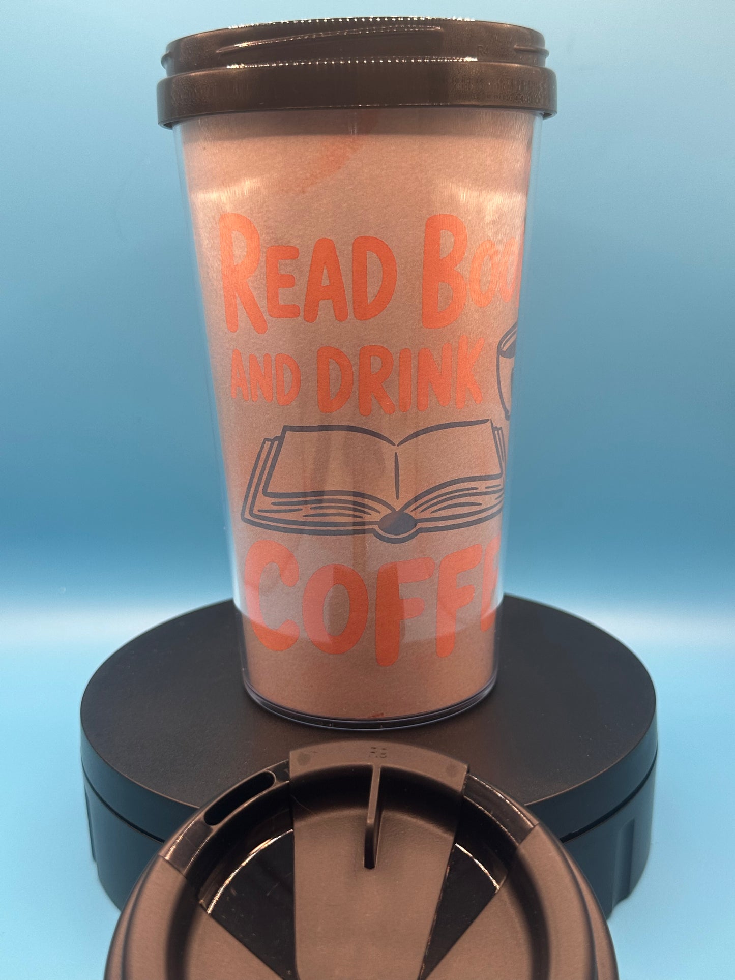 Travel Mug 17 oz - Read Books - Black Lid