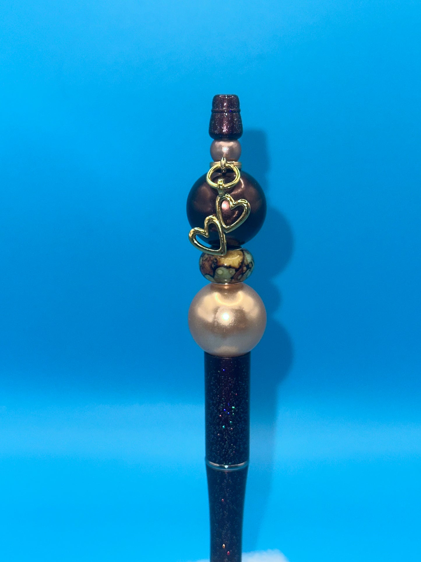 Harvest Beaded Ball Point Pen - Charm | Black | White