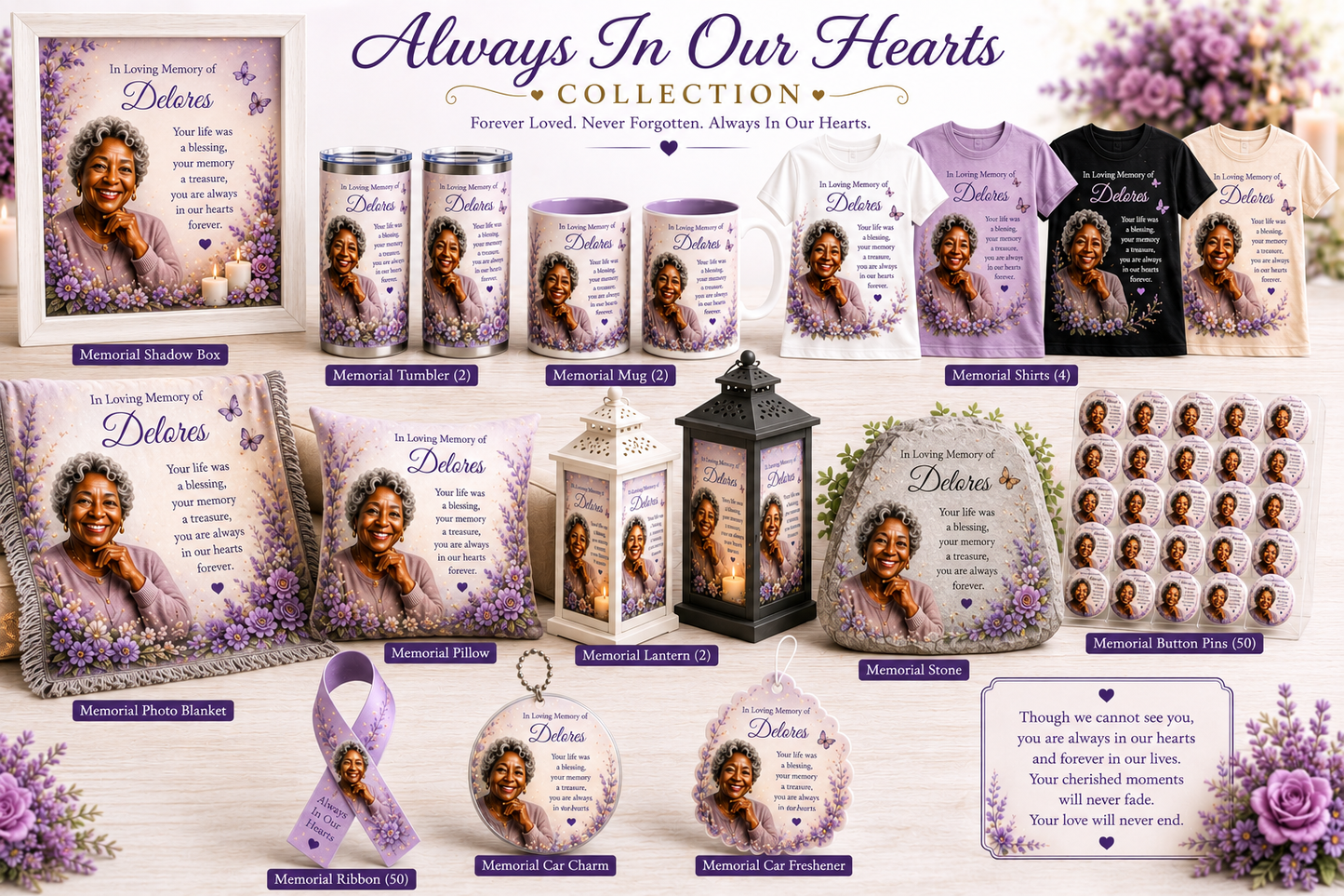 Always in Our Hearts Collection - Personalize It!
