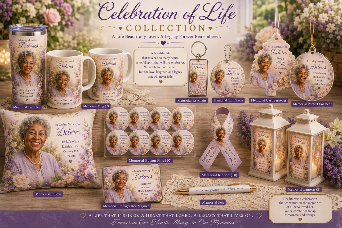Celebration of Life Collection - Personalize It!