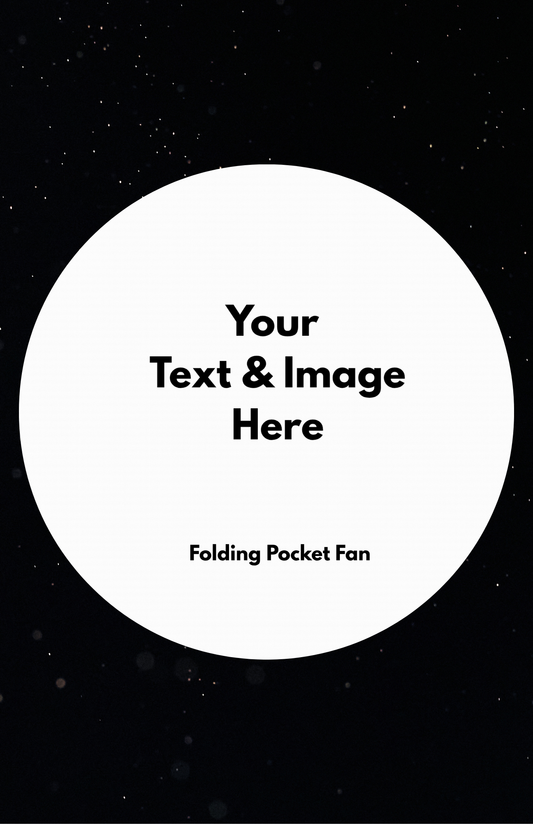 Folding Pocket Fan - Personalize It!