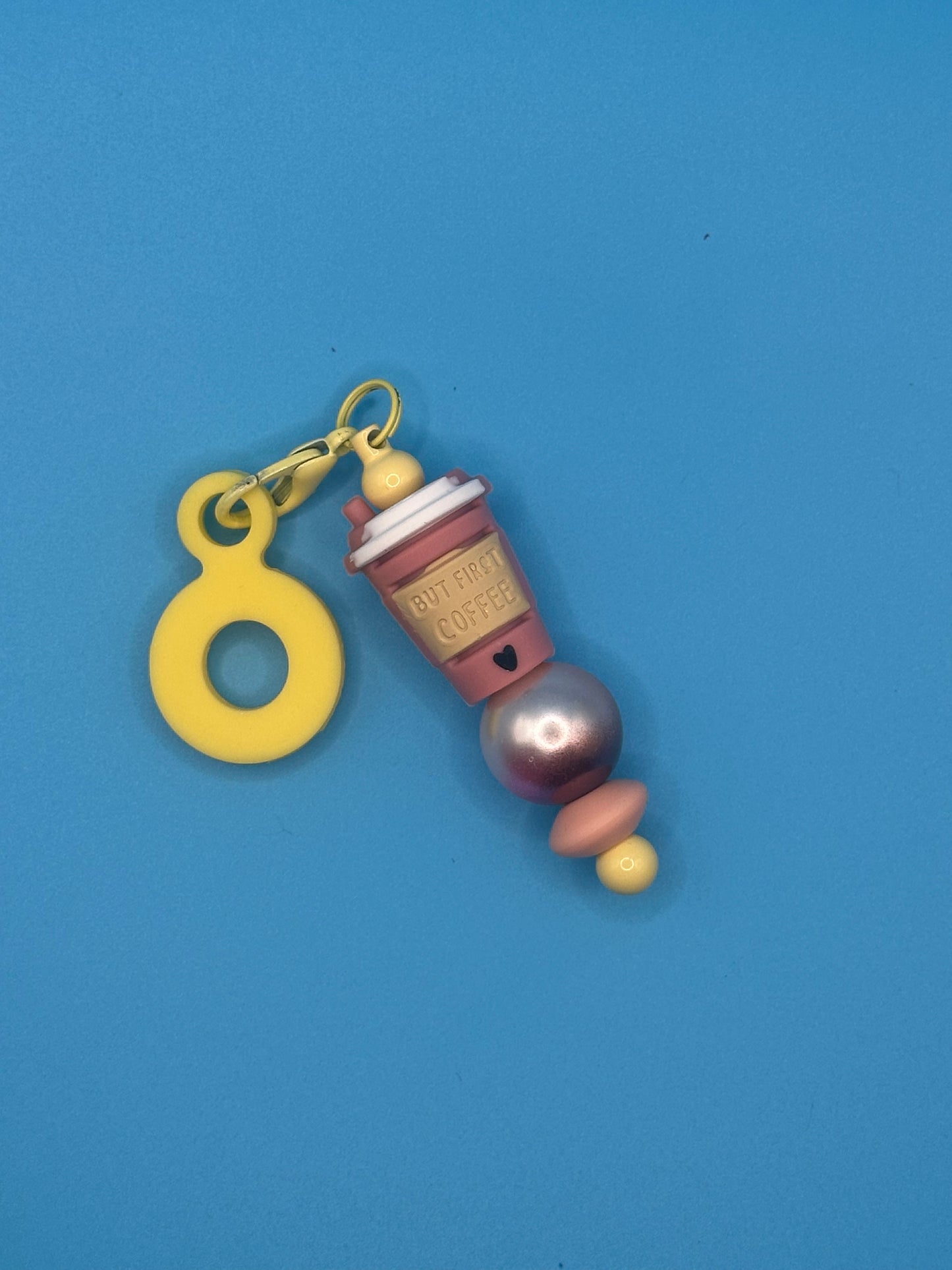 Beaded Straw Charms - Yellow/Beige