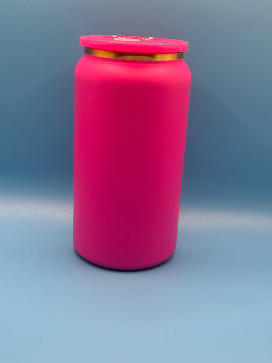 16 oz Vacuum Insulated Tumbler - Bright Pink