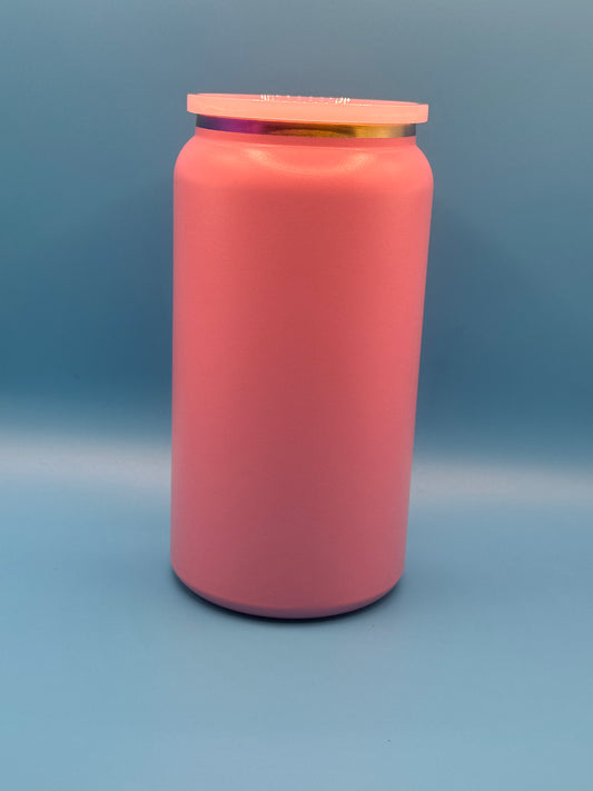 16 oz Vacuum Insulated Tumbler - Baby Pink