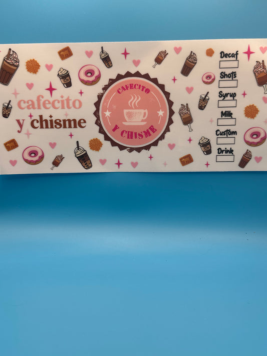 Coffee & Gossip in Spanish - Decal