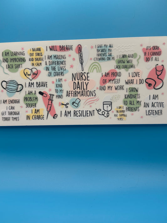 Nurse Daily Affirmations - Decal