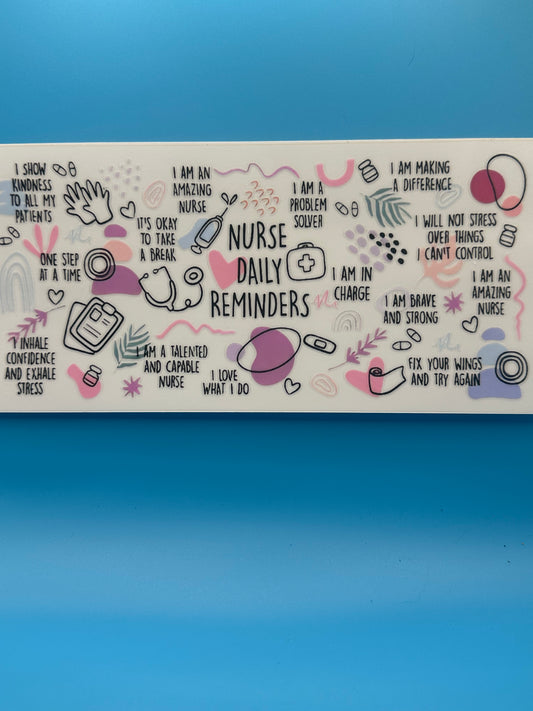 Nurse Daily Reminders - Decal