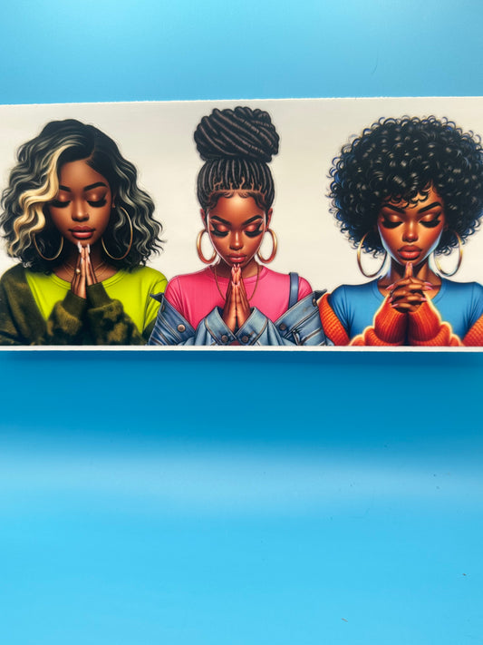 Black Girl Magic - Prayerful Woman 4 Decal