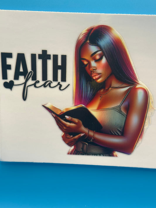Black Girl Magic - Faith Over Fear - Decal