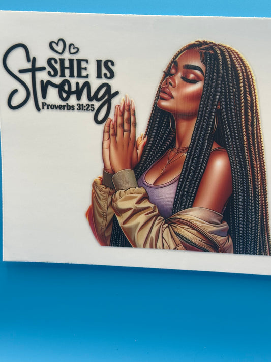 Black Girl Magic - She Is Strong - Decal