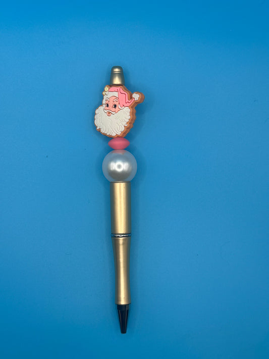 Beaded Ball Point Pen - Gold | Pearl | Focal Bead