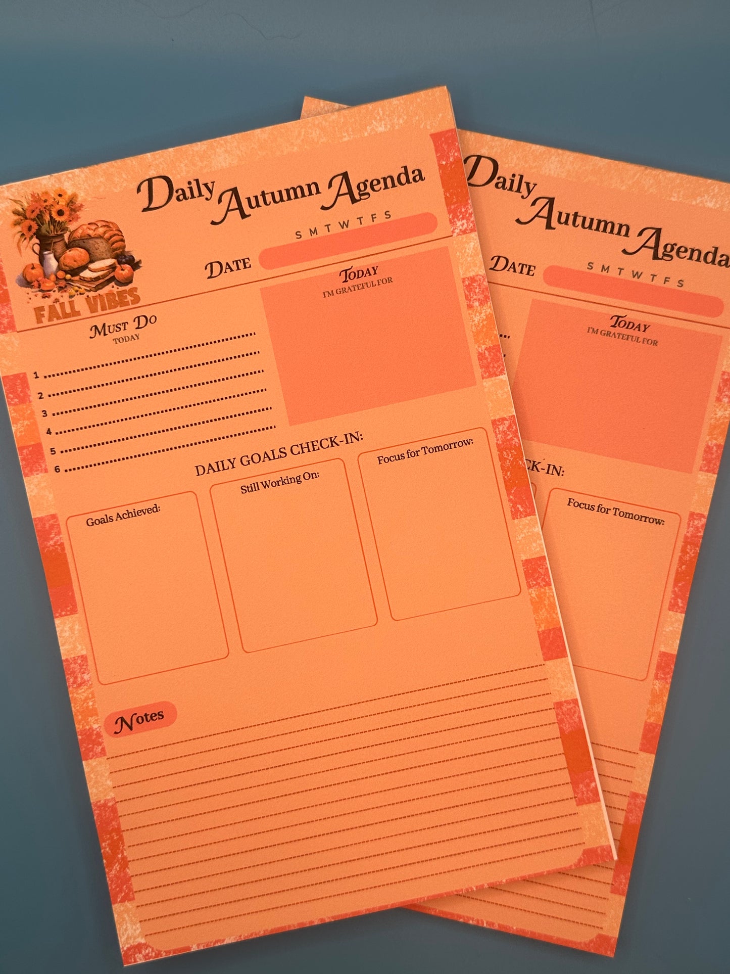 Harvest Daily Agenda