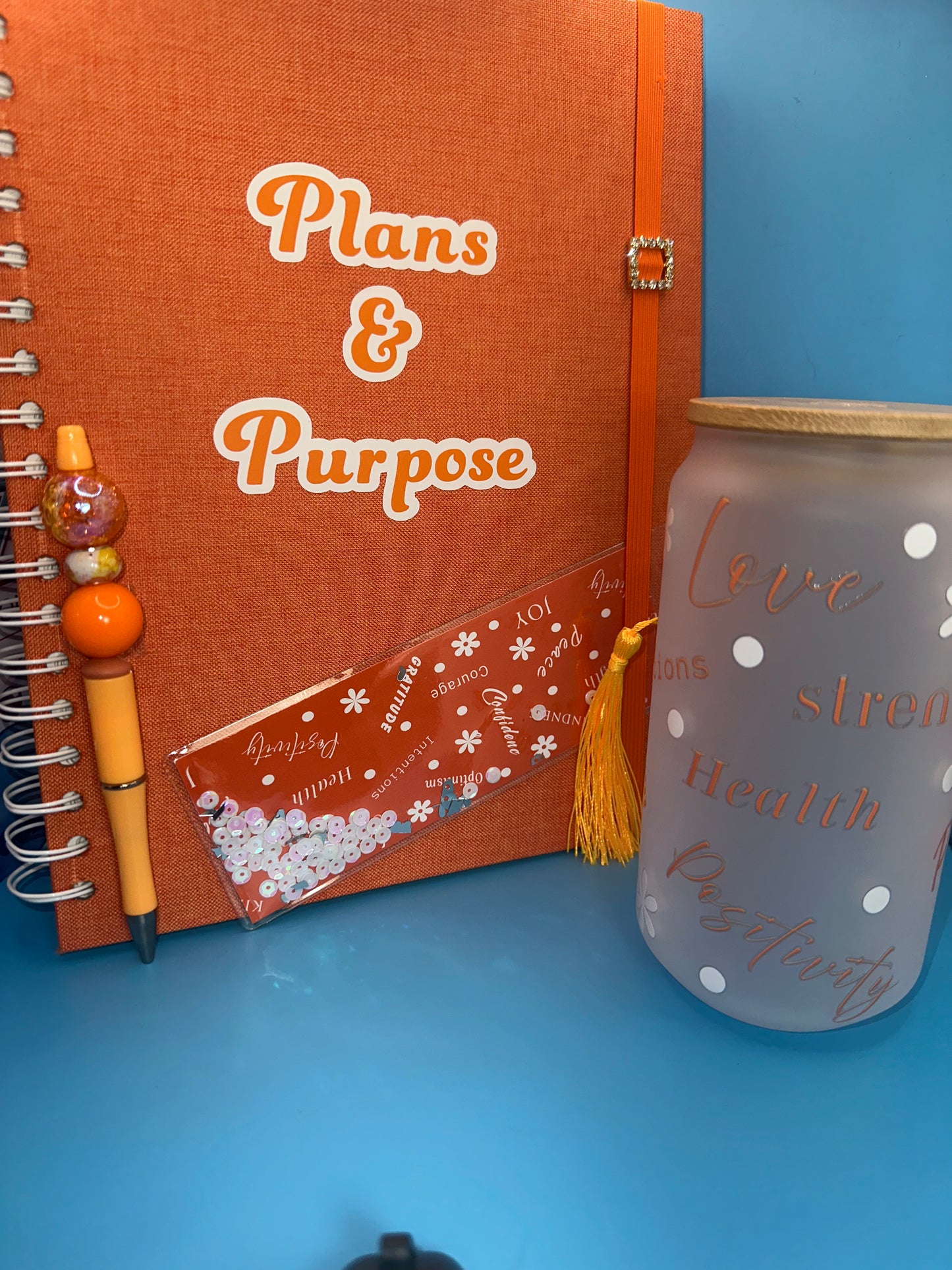 Plans & Purpose Charmed Planner Set - Orange