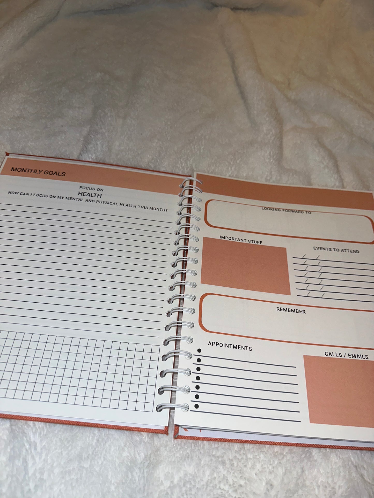 Plans & Purpose Charmed Planner Set - Orange