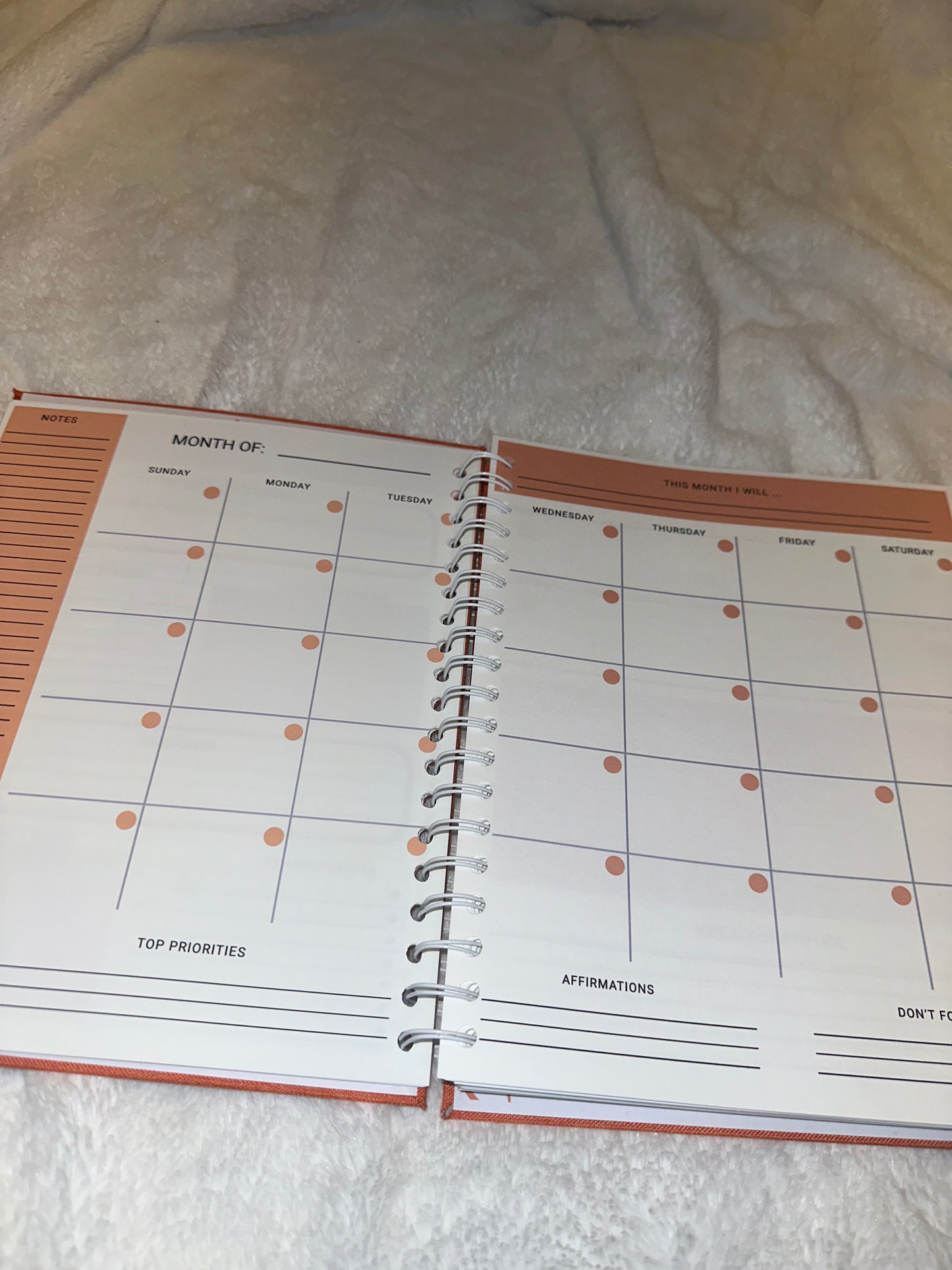 Plans & Purpose Charmed Planner Set - Orange