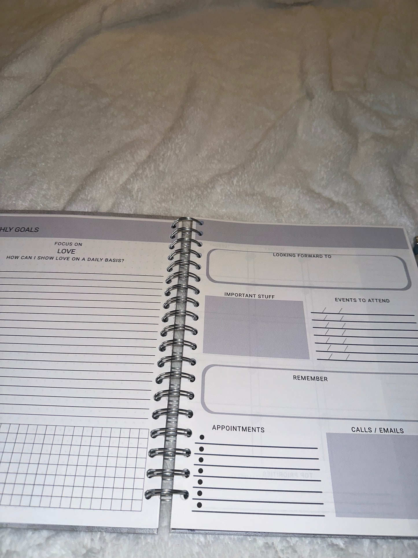 Plans & Purpose Charmed Planner Set - Silver