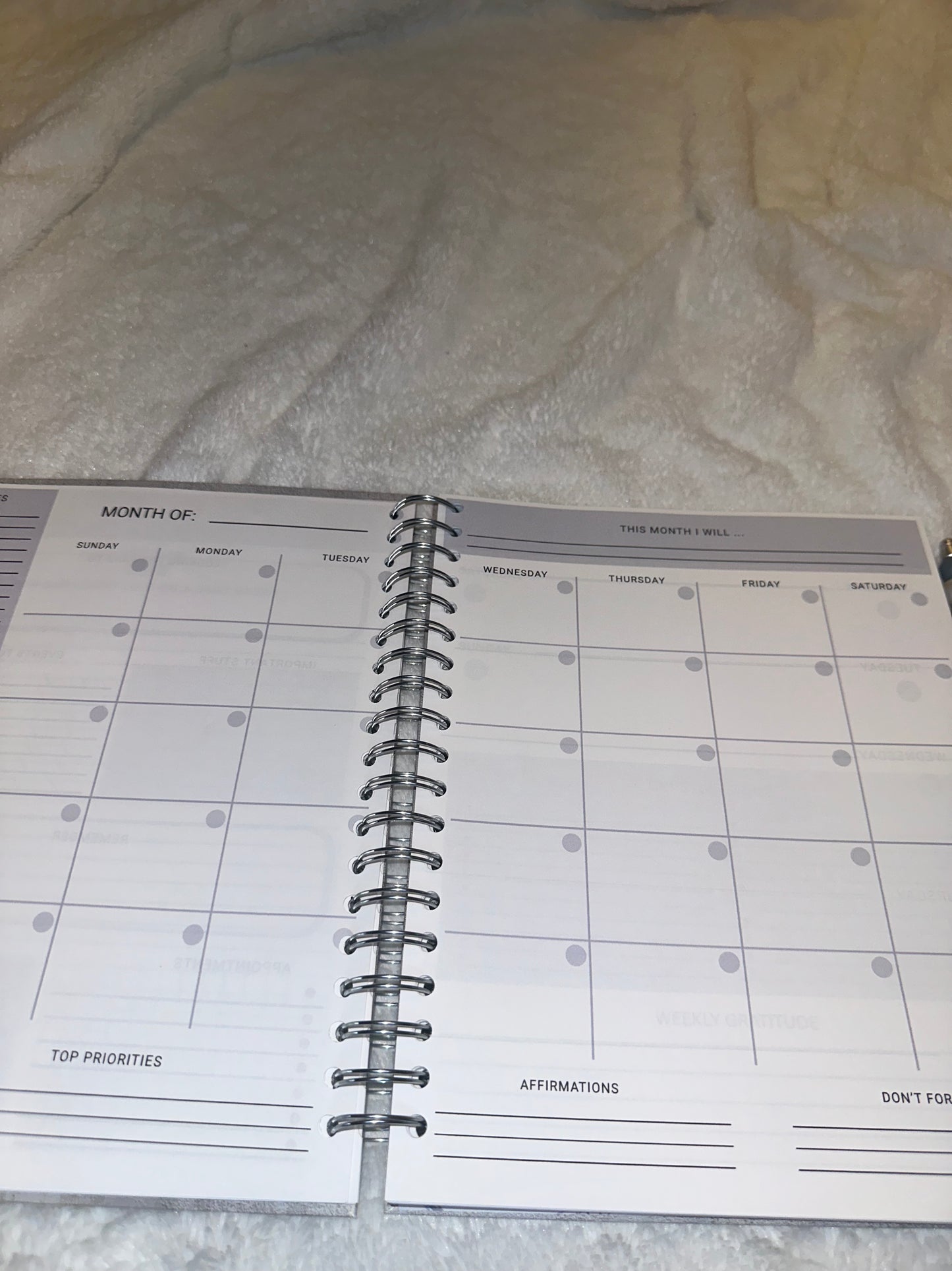 Plans & Purpose Charmed Planner Set - Silver