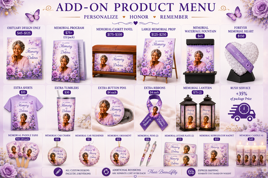 Memorial Package Add-Ons