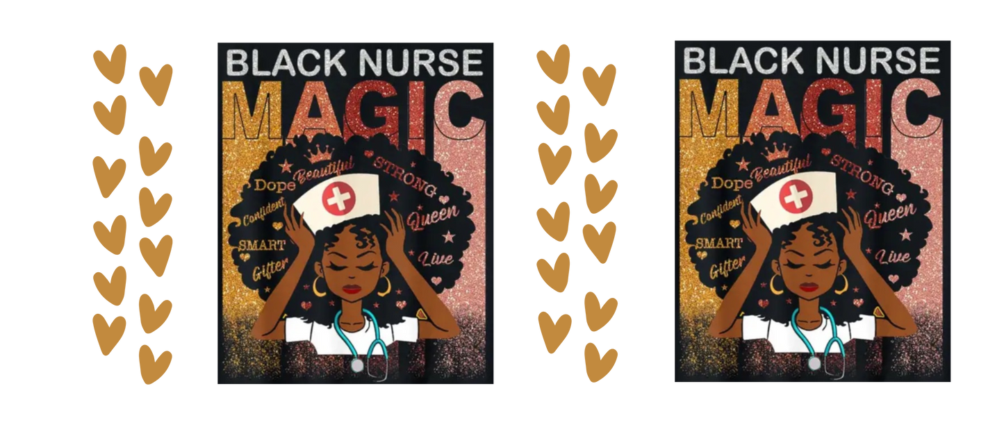 Black Nurse Magic - Decal