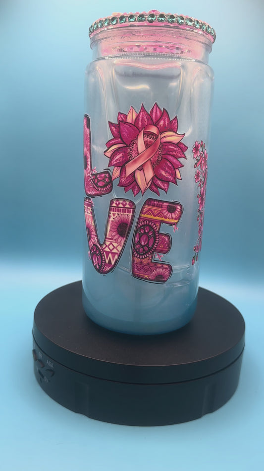 Cancer Awareness - Fast Flow Drip w/Decorative Lid