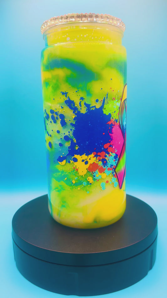 Breast Cancer Awareness - Multi-Color Fill - Blue | Yellow | Green