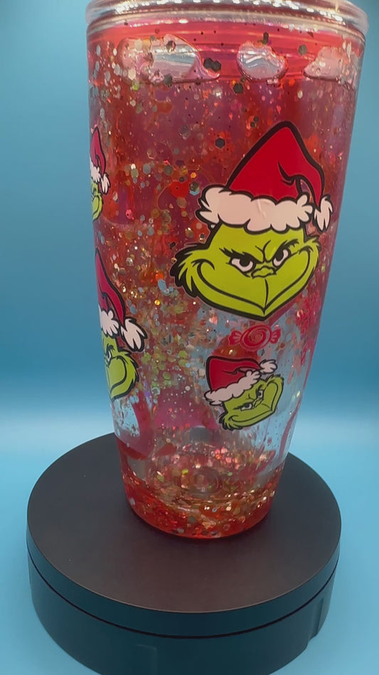 SALE! 24 oz Grinch Theme Lava Flow Cup